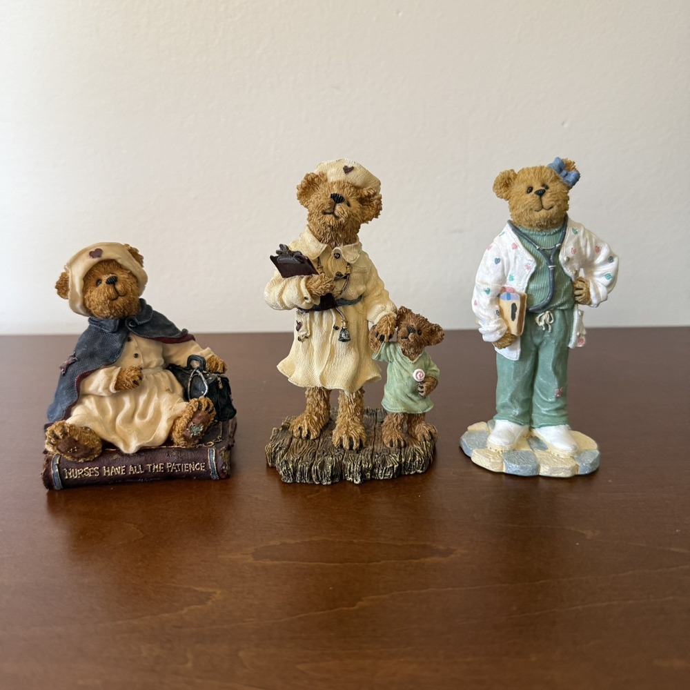Boyds Bears and Friends The Bearstone Collection Healthcare Nursing Set Of 3